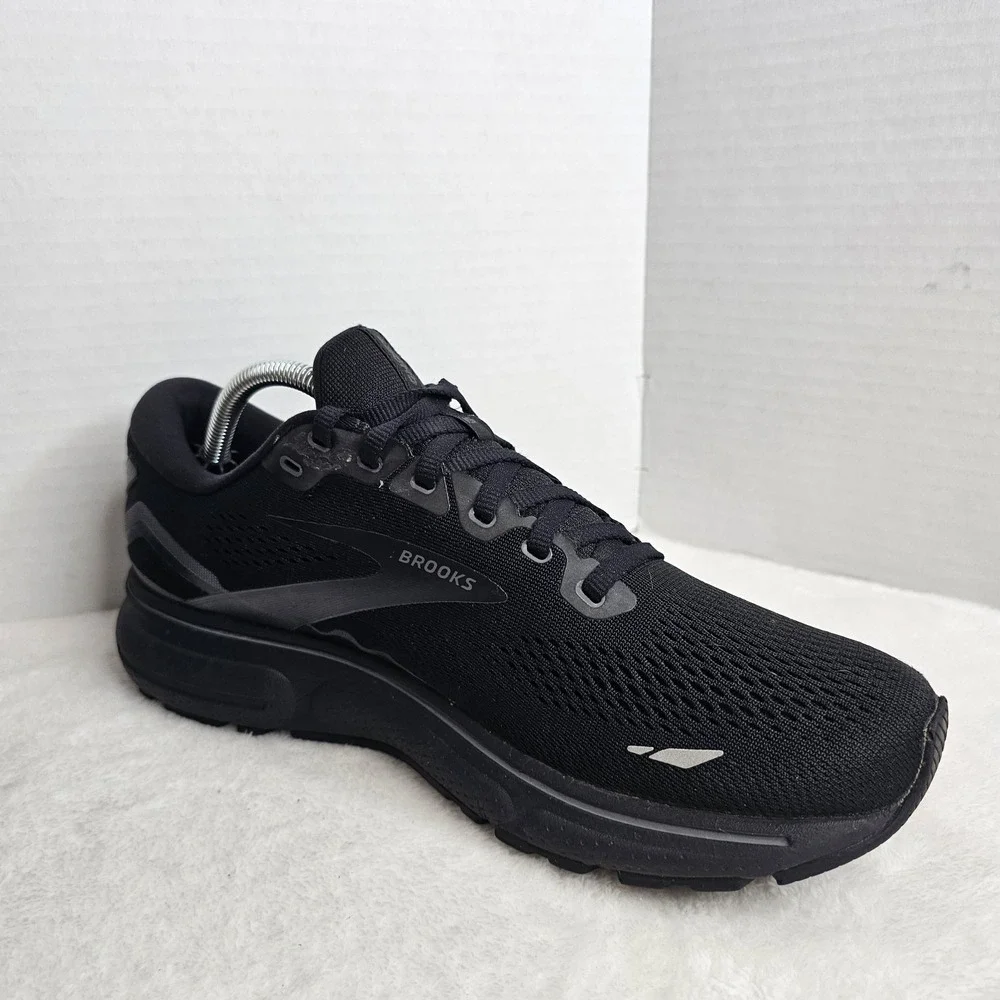 Brooks Ghost 15 Mens Size 10 2E Wide Black Running Shoes